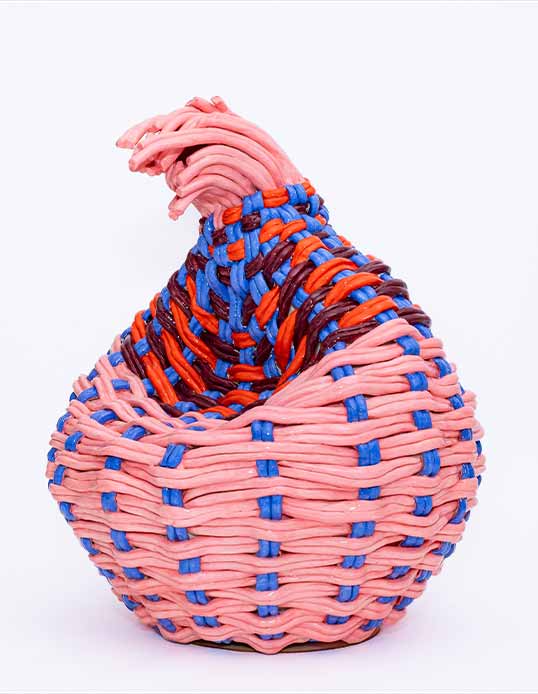 Xanthe Somers, Common Threads, 2025.Glazed stoneware, 60 x 55 x 55 cm. 