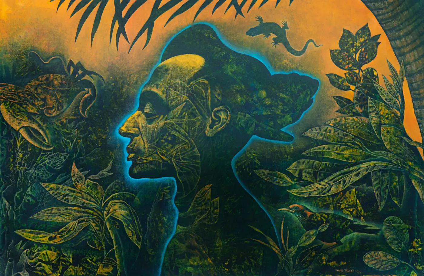 Rafael Trelles, Caliban XII, 2026. Oil on linen, 50.8 x 76.2 cm Rafael Trelles, Caliban XII, 2026. Oil on linen, 50.8 x 76.2 cm