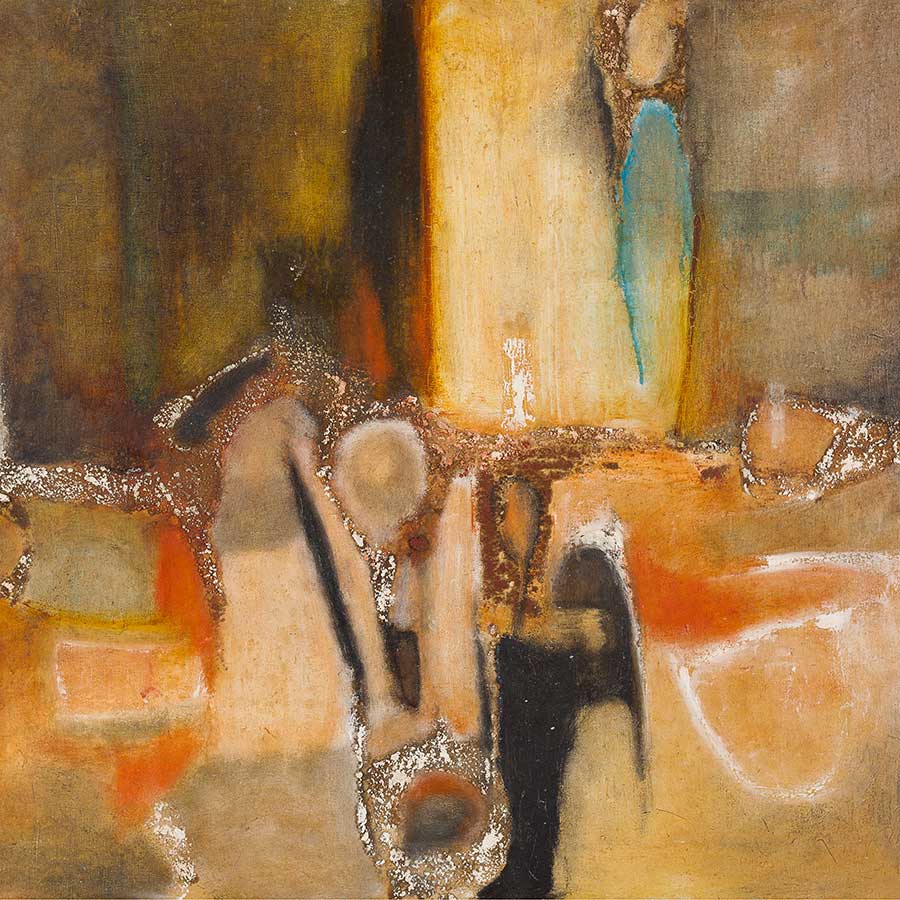 <strong>Aubrey Williams</strong>, <em>Untitled</em> (detail), c.1962.<br>
Oil on canvas, 70 x 80 cm.












