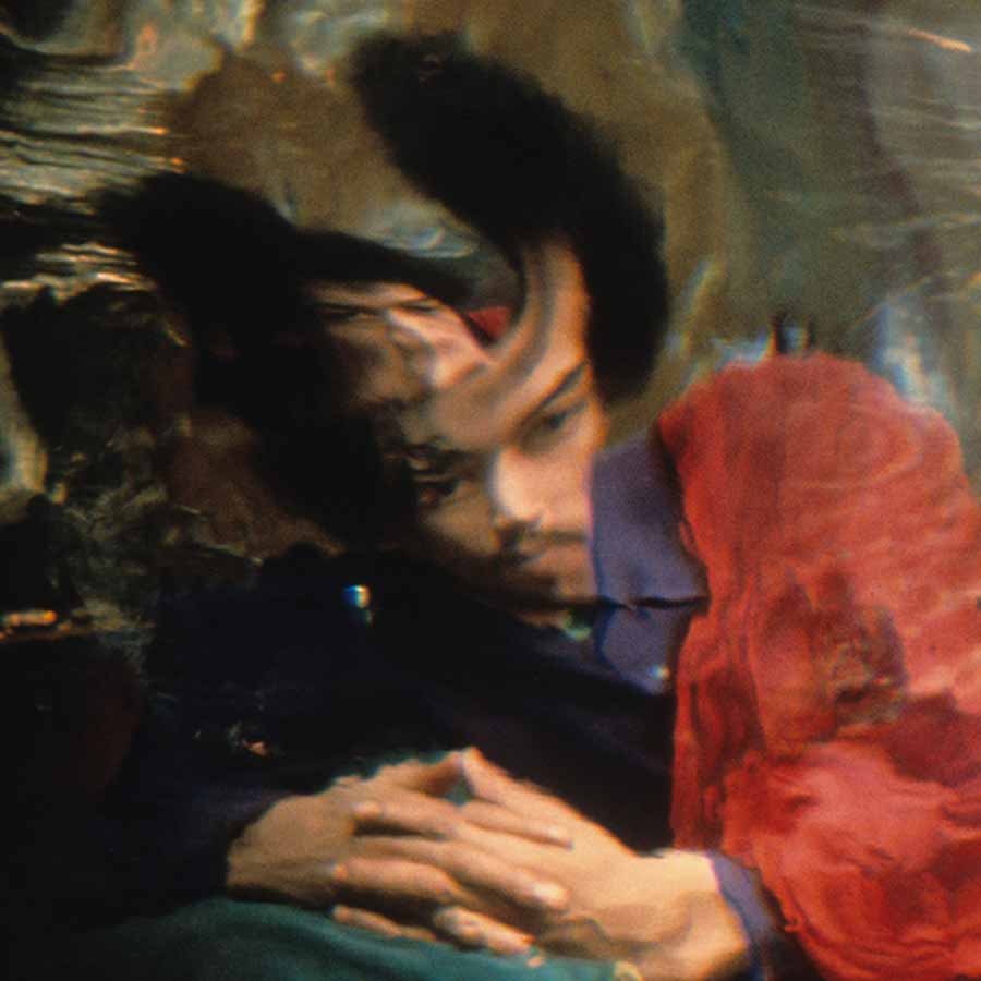 <strong>Ira Cohen</strong>, <em>Jimi Hendrix</em> (detail), 1968. <br>Pigment print, 69 x 106 cm.